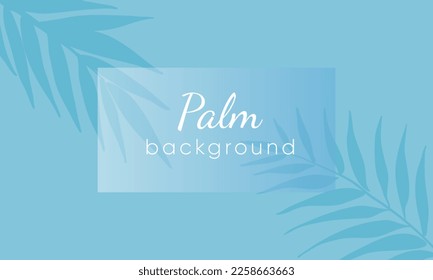 Tropical paper palm leaves background. Summer tropical leaf. Origami exotic hawaiian jungle, summertime background.