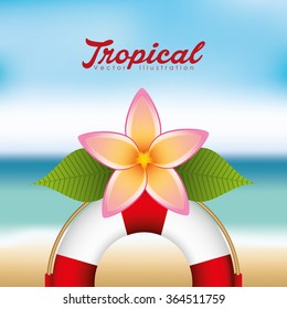 tropical paradise design 