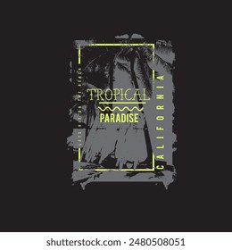 Tropical Paradise summer beach graphic design