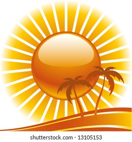 Tropical Paradise vector illustration