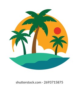 Copia del fondo blanco del Vector del paraíso tropical 