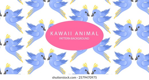 Tropical parrot pattern background. textile, background