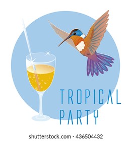 Tropical Party. Vector illustration.