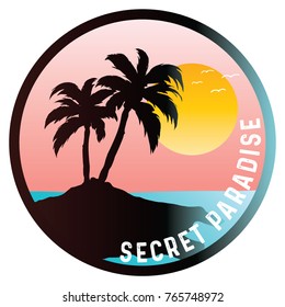 tropical patch graphic