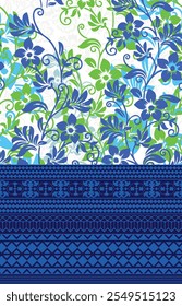 Tropical pattern. Digital print, JPG in Repeat (rapport), Resolution 300 DPI, ideal for fashion, decoration and stationery.