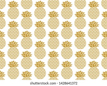 Tropical pattern. Exotic fruits vector seamless background.