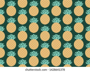 Tropical pattern. Exotic fruits vector seamless background.
