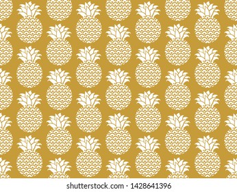 Tropical pattern. Exotic fruits vector seamless background.