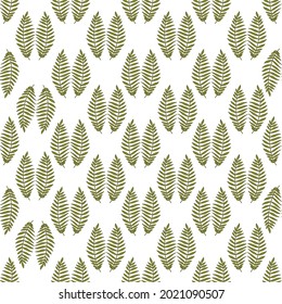 tropical pattern with green leaves on transparent background