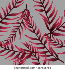 Tropical pattern. Jungle palm leaves