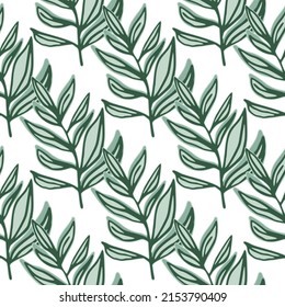 Patrón tropical, hojas de palma sin costura. Patrón moderno de hojas de jungla sin costuras. Fondo floral botánico. Fondo vegetal exótico. Diseño para tela, textil, envoltura, cubierta. Ilustración del vector