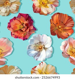 Tropical pattern. Paradise plants and flowers. Hawaiian pattern. Exotic, tropics