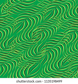 Tropical pattern seamless background. Palm leaves, modern seamless summer tropic art. Colorful trendy natural botanic print for decoration fabric,fashion textile. Palm tree leaf.Vector tropics botany.