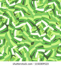 Tropical pattern seamless background. Palm leaves, modern seamless summer tropic art. Colorful trendy natural botanic print for decoration fabric,fashion textile. Palm tree leaf.Vector tropics botany