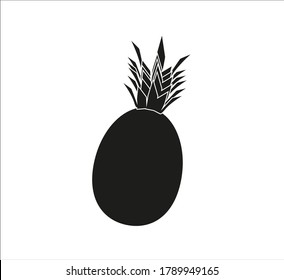 fruta de piña tropical. ilustración para diseño web y móvil.