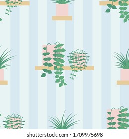 Tropical pineapple seamless pattern background. Vector illustration of fresh colorful fruit in flat doodle hand drawn cartoon style.