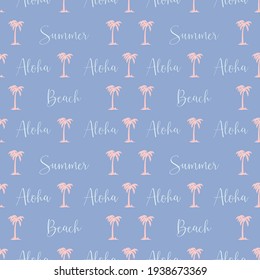 Tropical Pink palm trees seamless trendy pattern ,texture. Modern, cute, pretty patterns.Simple illustration of palm tree vector pattern seamless for any web design or textile