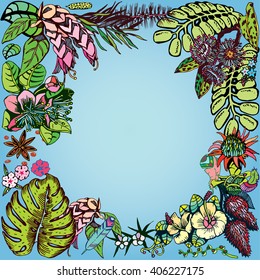 Tropical Plant Frame