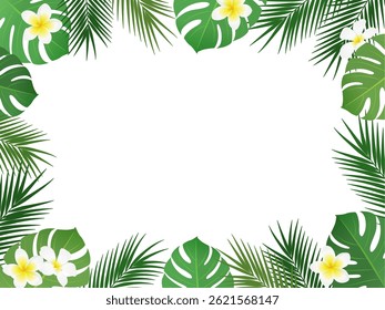 Ilustração de vetor de estrutura de planta tropical