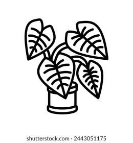Tropical Plant icon in vector. Logotype