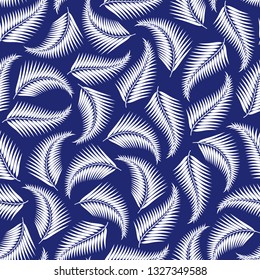 Tropical plant illustration pattern,