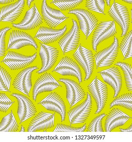 Tropical plant illustration pattern,