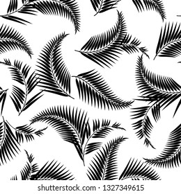 Tropical plant illustration pattern,