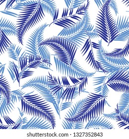Tropical plant illustration pattern,