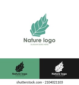 Tropical plant logo. Round emblem flower in a circle n linear style. Vector abstract badge for design of natural products, flower shop, cosmetics, ecology concepts, health, spa, yoga Center.