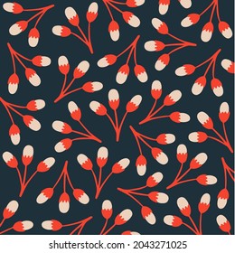 Fondo del patrón de planta tropical. Publicación en medios sociales. Ilustración del vector floral botánico.
