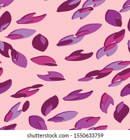 Tropical plants and flowers seamless pattern, background Colorful textile fabric print.Isolated vector illustration