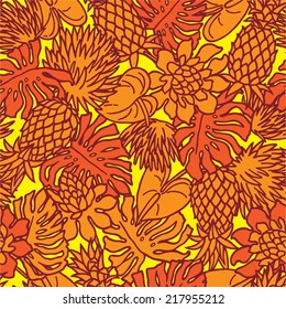 tropical plants pattern