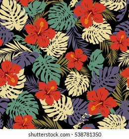 tropical plants pattern