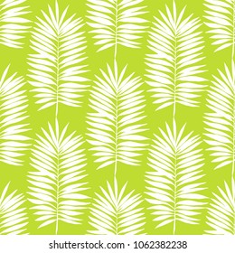 Tropical plants seamless pattern