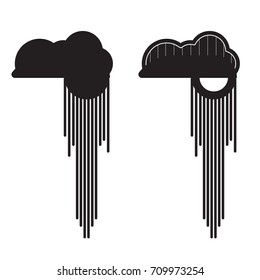Tropical portuguese man-of-war jellyfish icon in outline design. Also known as blue bottle or floating terror medusa. Logo or label template.