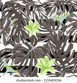 Tropical Print. Jungle Seamless Pattern.