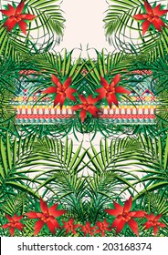 Tropical print,vector.