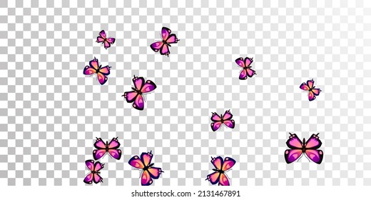 Tropical purple butterflies abstract vector illustration. Spring pretty insects. Simple butterflies abstract dreamy wallpaper. Sensitive wings moths graphic design. Fragile beings.