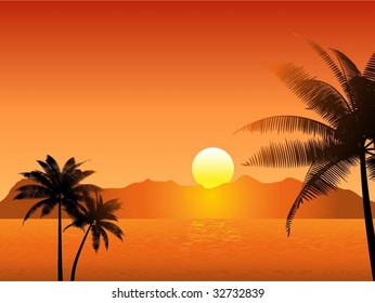 Tropical scene