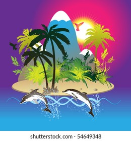 tropical scene
