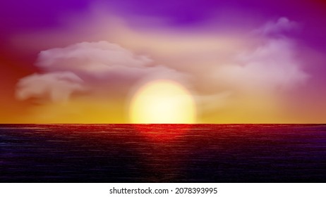 TROPISCHER MEERESSOUNSET HINTERGRUND