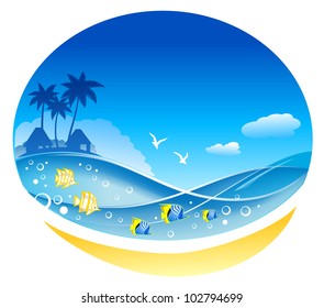 Ondas marinas tropicales