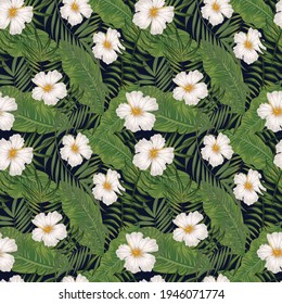 tropical seamless art beautiful decoration template