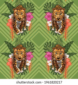 tropical seamless art beautiful decoration template