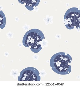Tropical seamless ethnic pattern with exotic leaves and flowers. Hawaiian floral design. Summer background for cards, invitations, apartments, wallpapers. Vector. illustration. Hibiscus.