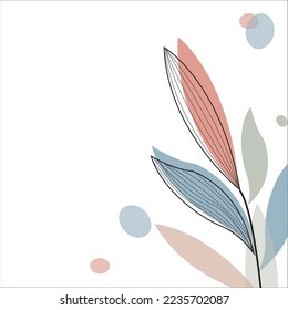 Tropical seamless leaves pattern. Vector illustration. Botanical wall art vector