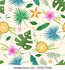 Tropical seamless pattern