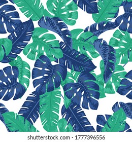 tropical seamless pattern beautiful color vector illustration 