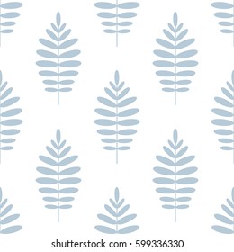 Tropical seamless pattern with branches of palm trees. Exotic background for printing fabric, textile, wrapping, scrapbooking