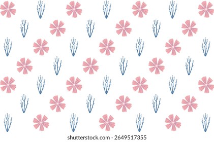 A tropical seamless pattern with detailed foliage. Elegant vector illustration suitable for modern textile and background design.